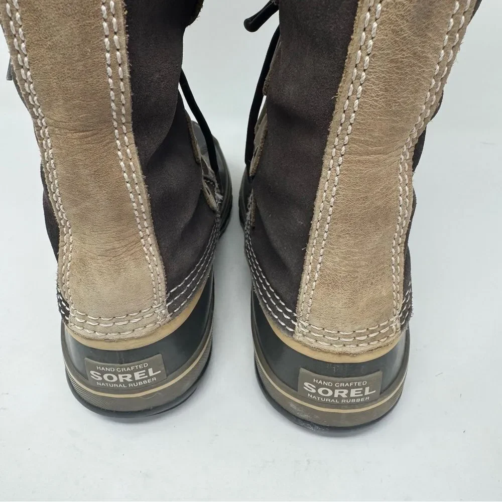SOREL | Waterproof Removable Faux Fur Winter Boots Brown & Tan Women’s Size 7